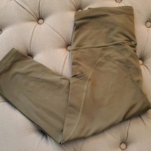 Olive Green Capri Leggings